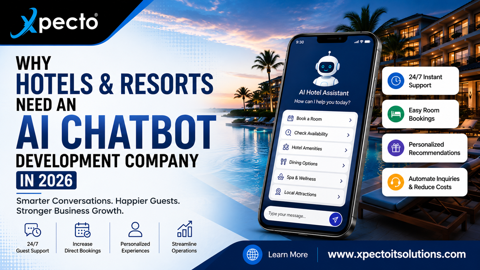 Why Hotels & Resorts Need an AI Chatbot Development Company in 2026